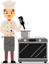 پیش‌نمایش فایل male-professional-chef-cooking-food-at-the-kitchen-of-the-restaurant-3119808 از پک آشپز