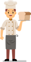 پیش‌نمایش فایل smiling-chef-holding-bread-3119810 از پک آشپز