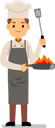 پیش‌نمایش فایل young-chef-cooking-in-frying-pan-3119800 از پک آشپز