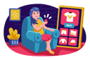 پیش‌نمایش فایل girl-doing-online-shopping-3249534 از پک خرید