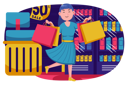 پیش‌نمایش فایل girl-doing-shopping-3249541 از پک خرید