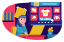 پیش‌نمایش فایل woman-preordering-clothes-from-online-shopping-3249546 از پک خرید