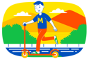 پیش‌نمایش فایل boy-riding-scooter-3249702 از پک آخر هفته سرگرم‌کننده