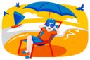 پیش‌نمایش فایل boy-relaxing-at-beach-3249697 از پک تعطیلات