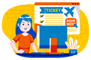 پیش‌نمایش فایل girl-doing-flight-booking-3249674 از پک تعطیلات