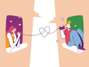 پیش‌نمایش فایل boy-and-girl-chatting-on-call-4924857 از پک روز ولنتاین