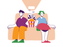 پیش‌نمایش فایل couple-on-movie-date-4924852 از پک روز ولنتاین
