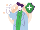 پیش‌نمایش فایل doctor-showing-thumbs-up-4989695 از پک سلامتی