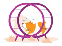 پیش‌نمایش فایل hamster-running-in-wheel-5009027 از پک حیوانات خانگی