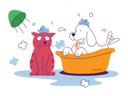پیش‌نمایش فایل pets-bath-5009030 از پک حیوانات خانگی