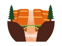 پیش‌نمایش فایل waterfall-from-grand-canyon-5179984 از پک چشم انداز