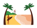 پیش‌نمایش فایل woman-at-beach-5179981 از پک چشم انداز