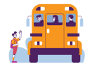 پیش‌نمایش فایل boy-getting-into-school-bus-5413521 از پک بازگشت به مدرسه