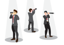 پیش‌نمایش فایل businessman-looking-for-opportunity-7240293 از پک کسب و کار