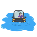پیش‌نمایش فایل car-drowned-in-the-puddle-the-driver-had-a-worried-look-on-his-face-8749758 از پک سبک زندگی