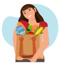 پیش‌نمایش فایل woman-holding-grocery-bag-8749750 از پک سبک زندگی