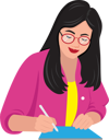 پیش‌نمایش فایل girl-writing-something-9170951 از پک سبک زندگی