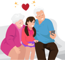 پیش‌نمایش فایل grandparents-taking-pictures-with-granddaughter-happily-9170954 از پک سبک زندگی