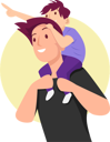 پیش‌نمایش فایل the-father-carries-his-son-on-his-shoulders-9865816 از پک سبک زندگی