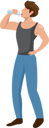 پیش‌نمایش فایل athlete-is-drinking-water-10461770 از پک سبک زندگی