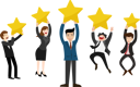 پیش‌نمایش فایل businessman-is-happy-receiving-5-stars-10446066 از پک سبک زندگی