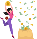 پیش‌نمایش فایل businesswoman-earns-huge-profit-10446001 از پک سبک زندگی
