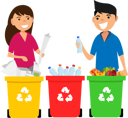 پیش‌نمایش فایل friends-are-dividing-garbage-bottles-10446003 از پک سبک زندگی