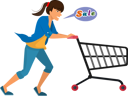 پیش‌نمایش فایل a-young-woman-quickly-pushes-her-car-because-there-is-a-sale-on-it-11778053 از پک سبک زندگی