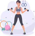 پیش‌نمایش فایل woman-exercising-at-gym-holding-dumbbell-11602997 از پک سبک زندگی