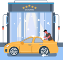 پیش‌نمایش فایل workers-washed-car-with-foam-sprayer-11602995 از پک سبک زندگی