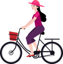 پیش‌نمایش فایل young-girl-riding-bicycle-11678434 از پک سبک زندگی