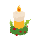 پیش‌نمایش فایل christmas-candle-7110314 از پک مجموعه عناصر کریسمس