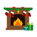 پیش‌نمایش فایل decorate-fireplace-7121618 از پک مجموعه عناصر کریسمس