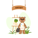 پیش‌نمایش فایل bear-doing-painting-8509269 از پک حیات وحش