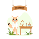 پیش‌نمایش فایل chemist-fox-research-at-chemical-lab-8509270 از پک حیات وحش