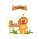پیش‌نمایش فایل clown-lion-in-circus-8509271 از پک حیات وحش