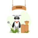 پیش‌نمایش فایل cook-racoon-making-food-8509272 از پک حیات وحش