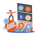 پیش‌نمایش فایل female-crypto-trader-5575019 از پک ارز دیجیتال