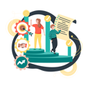 پیش‌نمایش فایل business-people-analyzing-success-data-5575053 از پک هوش کسب‌وکار