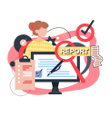 پیش‌نمایش فایل woman-analyze-report-5575065 از پک هوش کسب‌وکار
