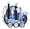 پیش‌نمایش فایل business-team-working-on-analysis-5575282 از پک فعالیت‌های کسب‌وکار
