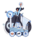 پیش‌نمایش فایل businesswoman-achieving-target-5575296 از پک فعالیت‌های کسب‌وکار