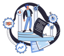 پیش‌نمایش فایل man-with-data-analytics-report-5575304 از پک فعالیت‌های کسب‌وکار