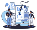 پیش‌نمایش فایل bitcoin-investor-analyzes-sales-with-charts-5588532 از پک استخراج بیت‌کوین
