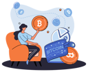 پیش‌نمایش فایل cryptocurrency-investor-with-bitcoin-wallet-5588550 از پک استخراج بیت‌کوین