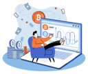 پیش‌نمایش فایل investor-doing-bitcoin-analysis-5588541 از پک استخراج بیت‌کوین