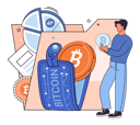 پیش‌نمایش فایل man-investing-in-bitcoin-5588555 از پک استخراج بیت‌کوین