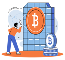 پیش‌نمایش فایل man-with-magnifier-working-in-bitcoin-mine-5588564 از پک استخراج بیت‌کوین