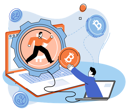 پیش‌نمایش فایل online-bitcoin-treading-5588539 از پک استخراج بیت‌کوین