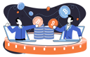 پیش‌نمایش فایل people-doing-online-cryptocurrency-analyzing-5588548 از پک استخراج بیت‌کوین